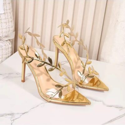 Gold Leaf Heels